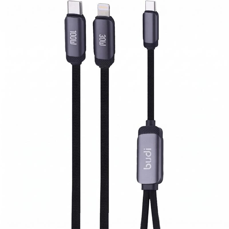 کابل دو سر فست شارژ 100 وات بودی DC266TTL12 طول 1.2 متر — تصویر ۳