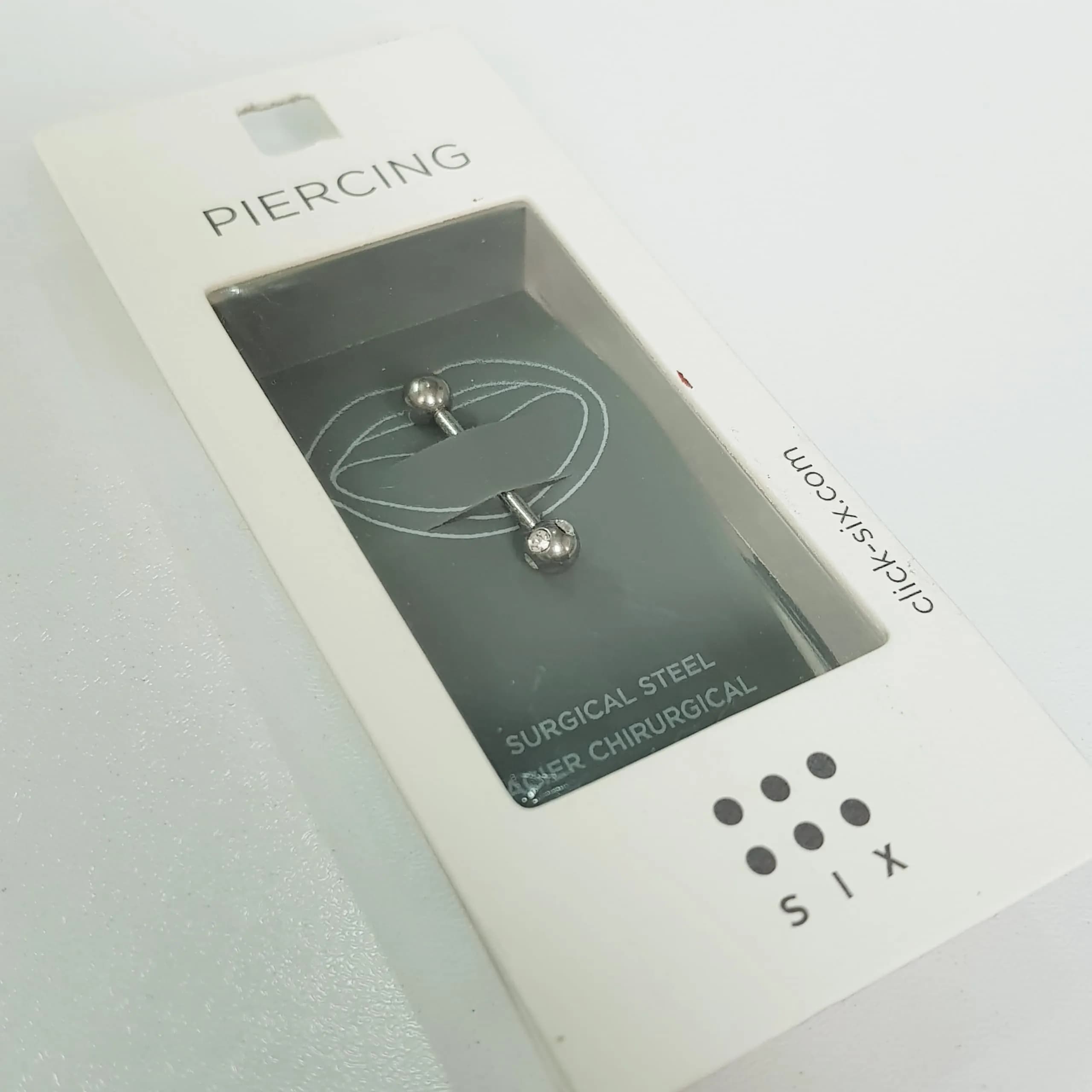 پک پیرسینگ زبان جنس استیل جراحی (Surgical Steel) ضد حساسیت — تصویر ۳
