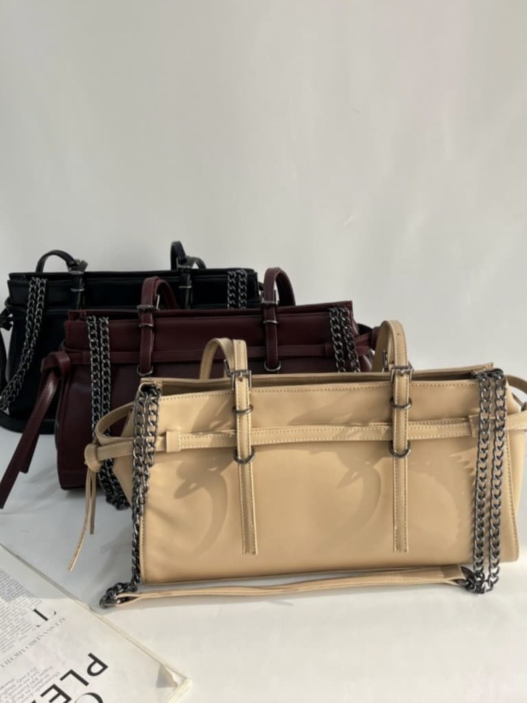 کیف چهار سگک زنجیر دار 3195 — تصویر ۶