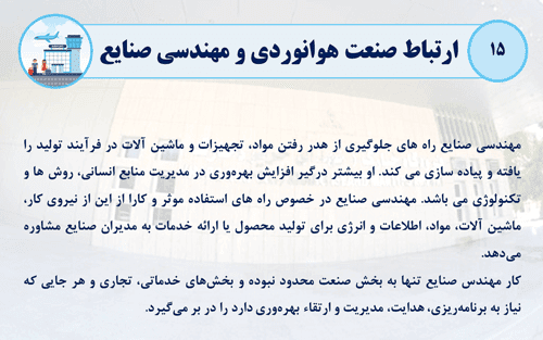 پاورپوینت ارتباط میان صنعت هوانوردی و مهندسی صنایع (10542) — تصویر ۵