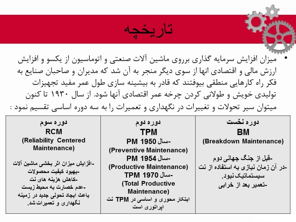 پاورپوینت TPM (نگهداری و تعمیرات بهره ور فراگیر) (5915) — تصویر ۴