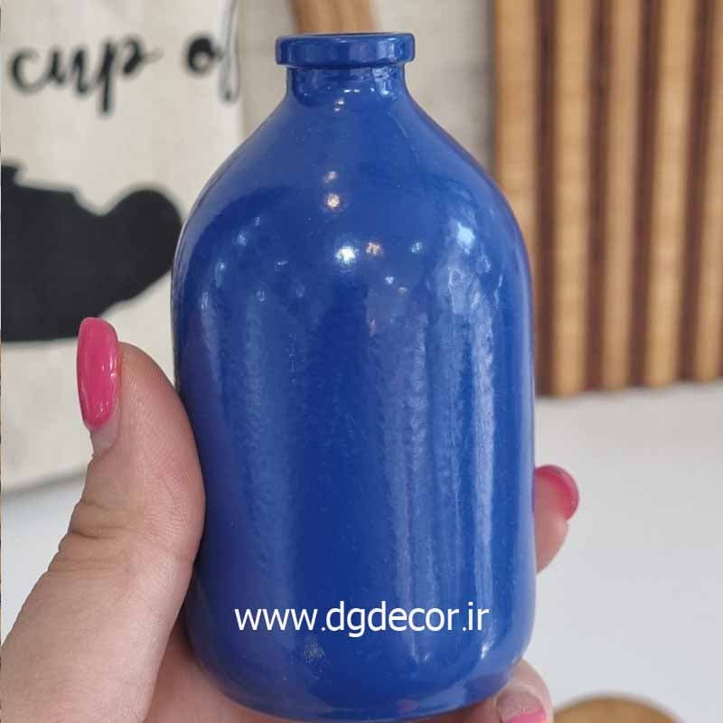 گلدان شیشه ای رنگی مات متوسط — تصویر ۴