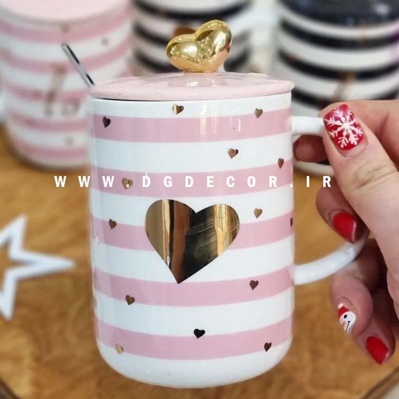 ماگ درب قلبی طرح آجار ترک — تصویر ۵
