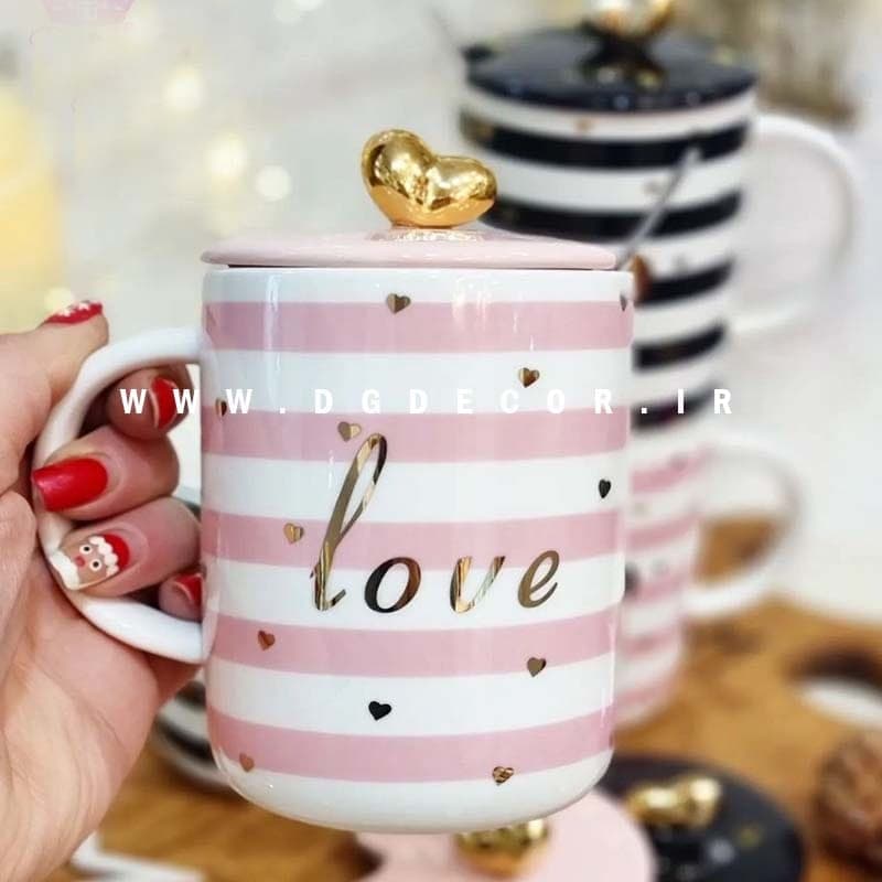 ماگ درب قلبی طرح آجار ترک — تصویر ۲