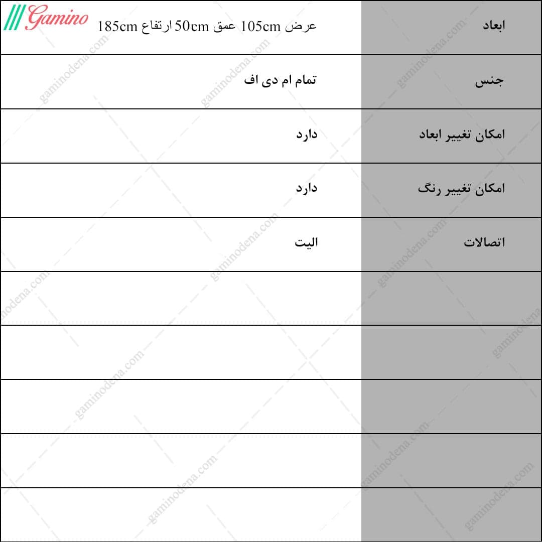 کمد دخترانه کشویی آینه دار مدل درسا — تصویر ۷