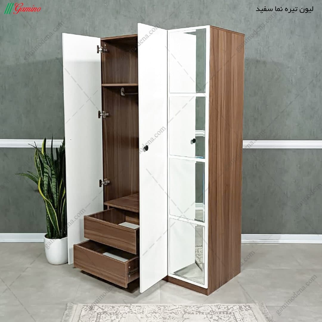 کمد دخترانه کشویی آینه دار مدل درسا — تصویر ۴