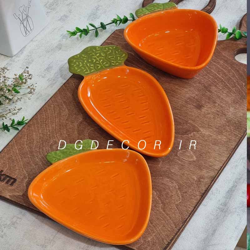 ظرف سرامیکی هویج تخت کشیده — تصویر ۳