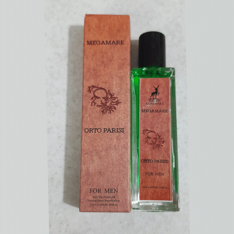 عطر ادوپرفیوم الحمبرا مگاماره 35 میل مردانه مدل megamare