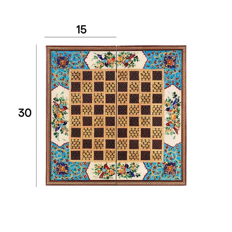 تخته نرد – شطرنج 30 خاتم نقاشی 2200 — تصویر ۶