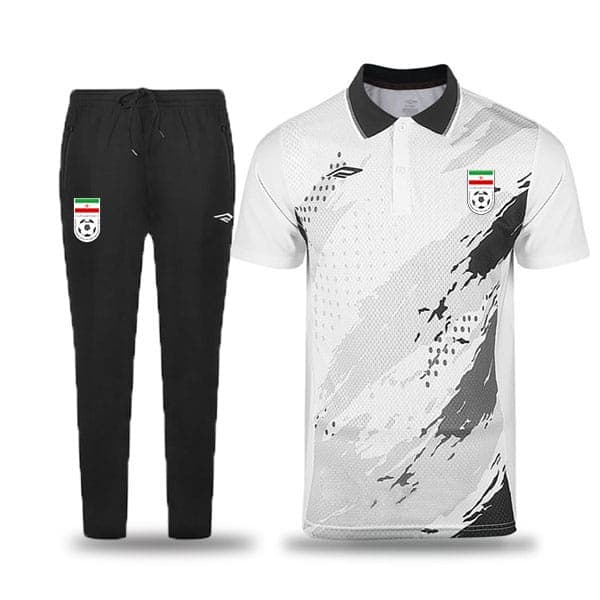 پولوشرت و شلوار ایران (کیفیت اورجینال)(سفید و مشکی)