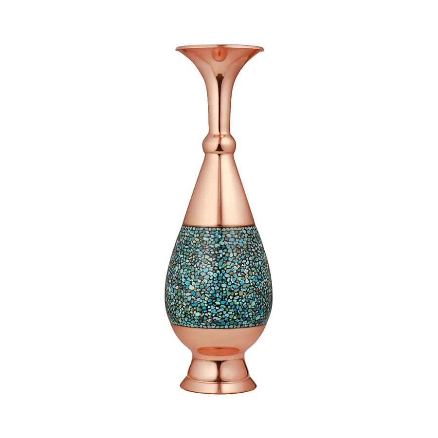 گلدان صراحی 30 فیروزه
