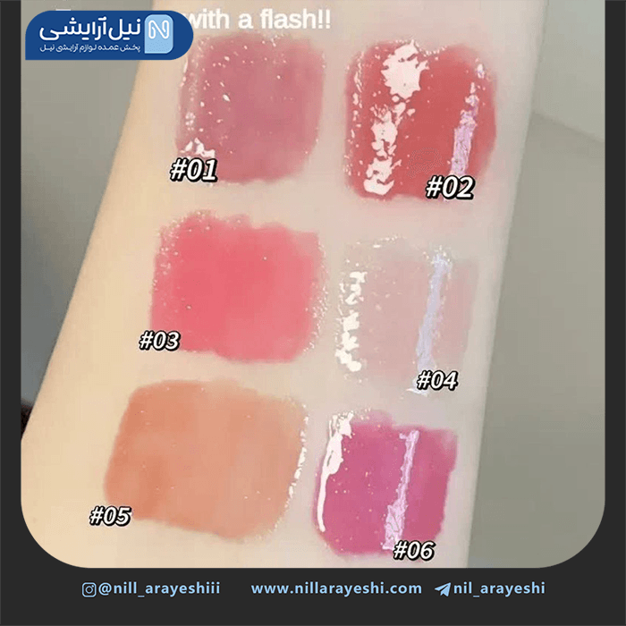 پک لیپ گلاس ( لیپ پلامپر ) خودکاری قلبی خرگوشی گگ بیر سه عددی — تصویر ۴