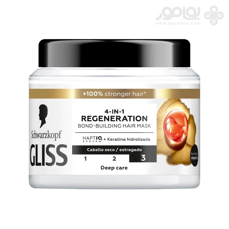 ماسک موی 4 در 1 گلیس مدل REGENERATION حجم 400 میل