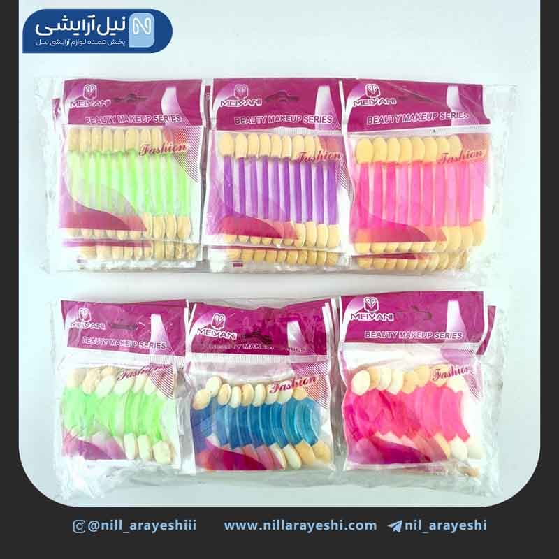 پک براش سایه چشم و ابرو دو طرفه ده عددی