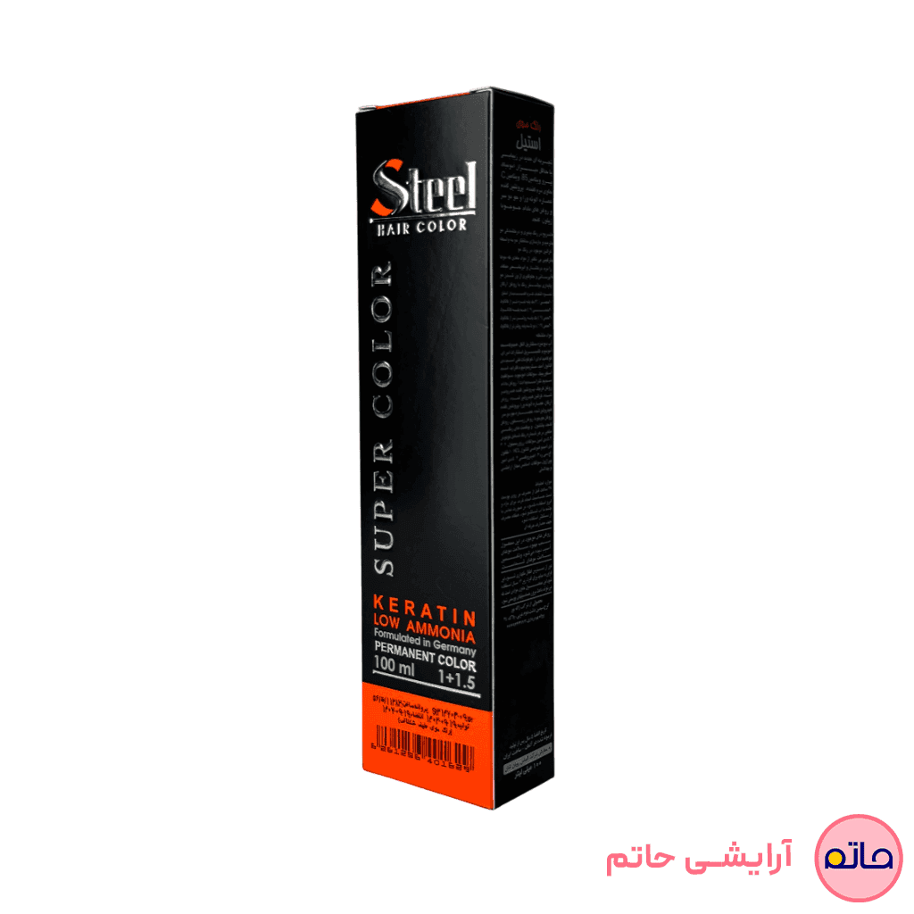 رنگ مو استیل 3/1 قهوه ای خاکستری تیره حجم 100 میلی لیتر — تصویر ۴