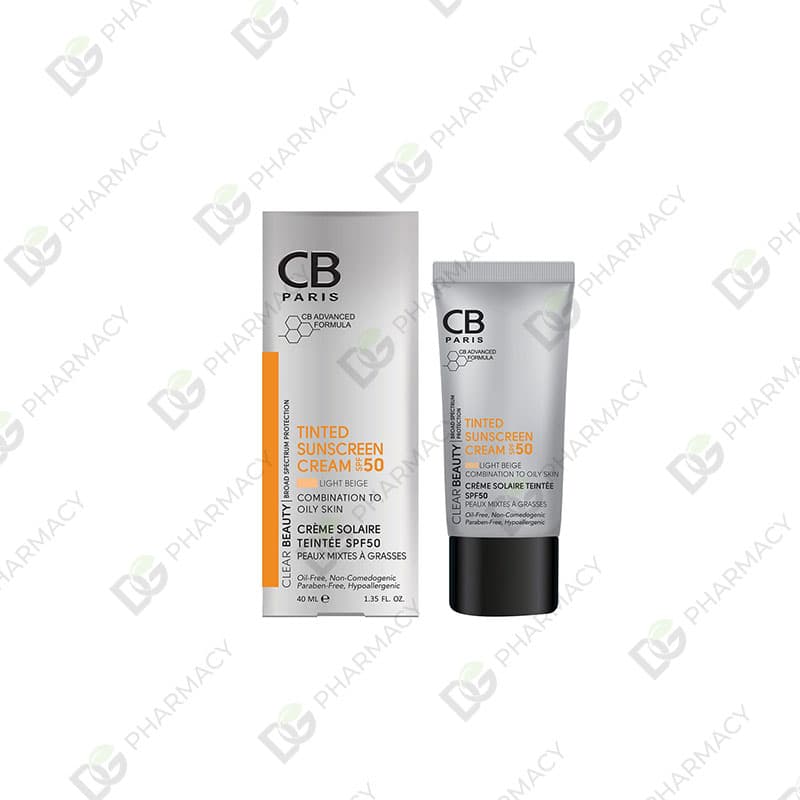 کرم ضد آفتاب پوست مختلط تا چرب SPF50 (بژ روشن) سی بی پاریس