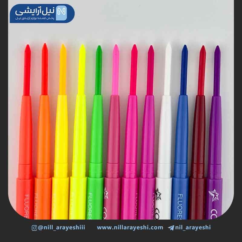 پک خط چشم رنگی شمعی کول استوری دوازده عددی کد cl – 2414 — تصویر ۳