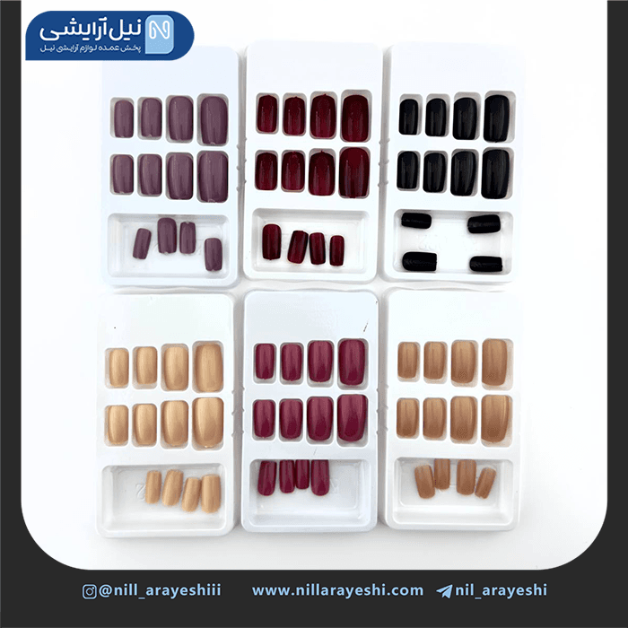 ناخن مصنوعی به همراه چسب ژله ای فنسی کد iny – 13 — تصویر ۴