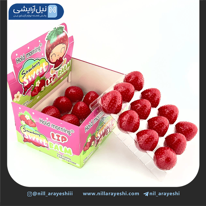 بالم لب حرارتی توت فرنگی هولد مورنینگ کد HB5192