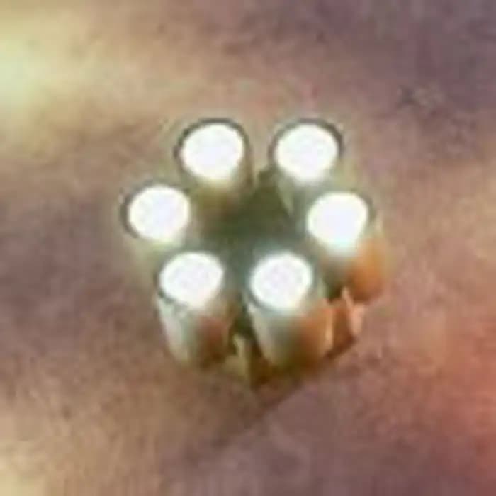 چراغ ساعتی رو کار شش طرفه با لنز تخت زمرد نور (رنگ پایه/6*1w) کد 113-6C — تصویر ۲