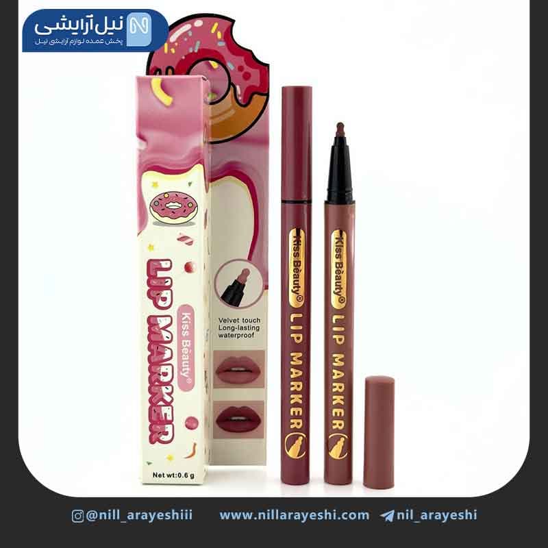 ماژیک لب قلمی طرح دونات کیس بیوتی کد 03 – 2746
