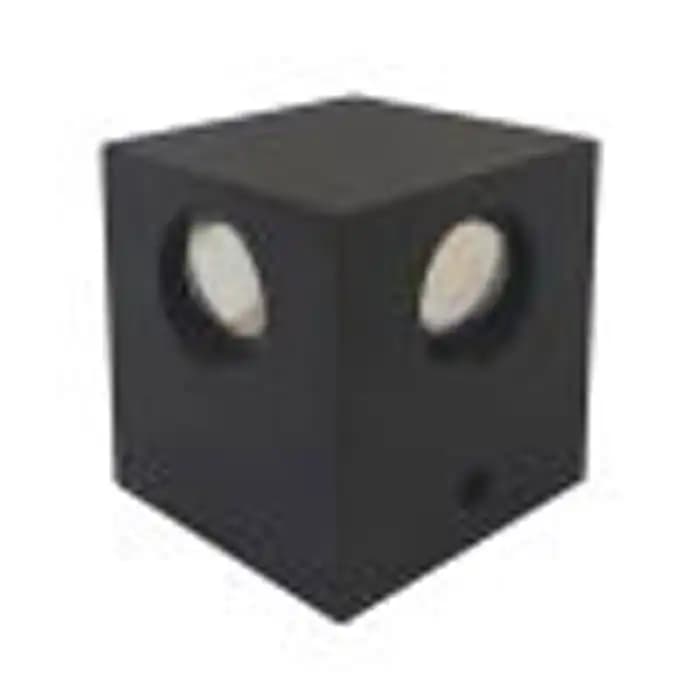 چراغ دکوراتیو چهار طرفه مکعب با لنز محدب زمرد نور (رنگ پایه/4*1w) کد 116 — تصویر ۳