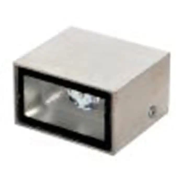 چراغ دکوراتیو یک طرفه مستطیل زمرد نور (رنگ پایه/1*3w) کد 1-123 — تصویر ۳