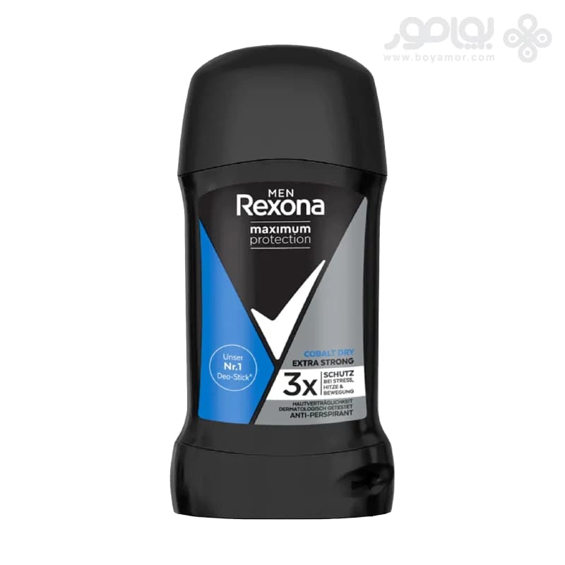 استیک دئودورانت مردانه رکسونا سری MAXIMUM PROTECTION مدل COBALT DRY