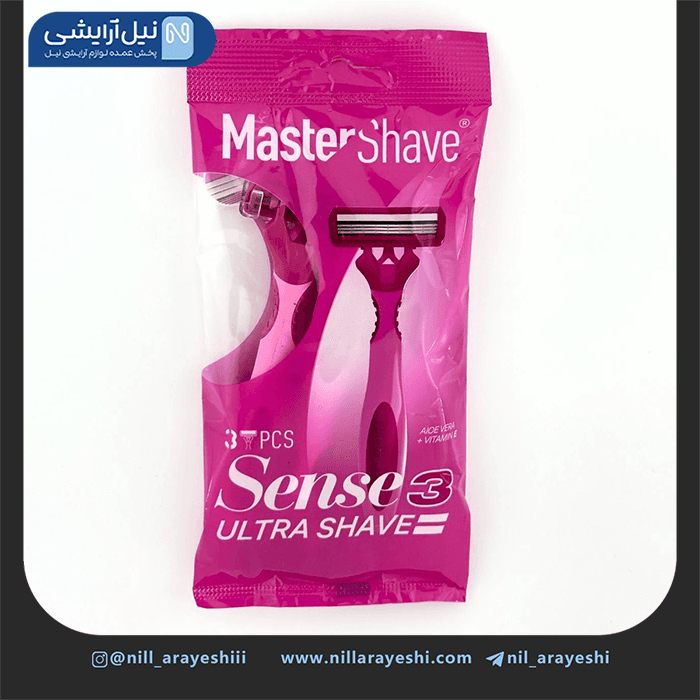 پک خودتراش 3 لبه مستر شیو سری سنس 3 سه عددی