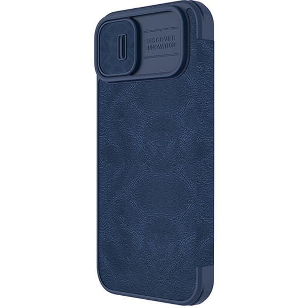 کیف چرمی گوشی اپل ایفون 14 پلاس مدل نیلکین Qin Pro — تصویر ۵