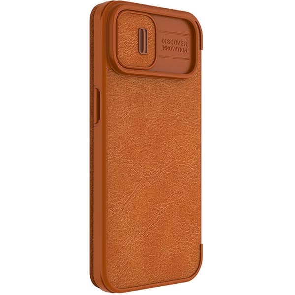 کیف چرمی گوشی اپل ایفون 14 پلاس مدل نیلکین Qin Pro — تصویر ۳