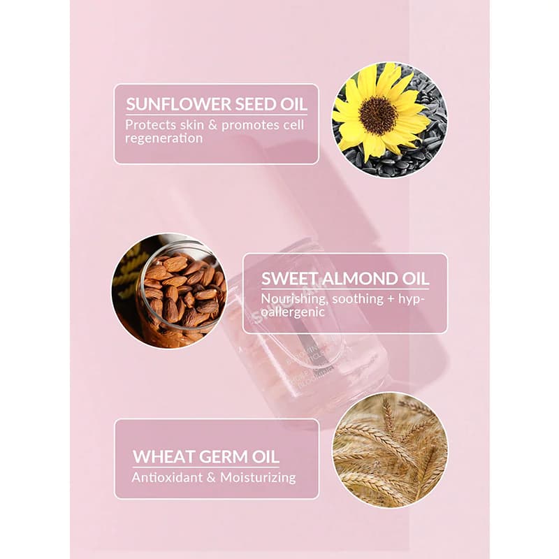 روغن تقویت کننده ناخن شیگلم مدل BLOOMING NAILS حجم 8 میل — تصویر ۴