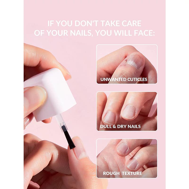 روغن تقویت کننده ناخن شیگلم مدل BLOOMING NAILS حجم 8 میل — تصویر ۳
