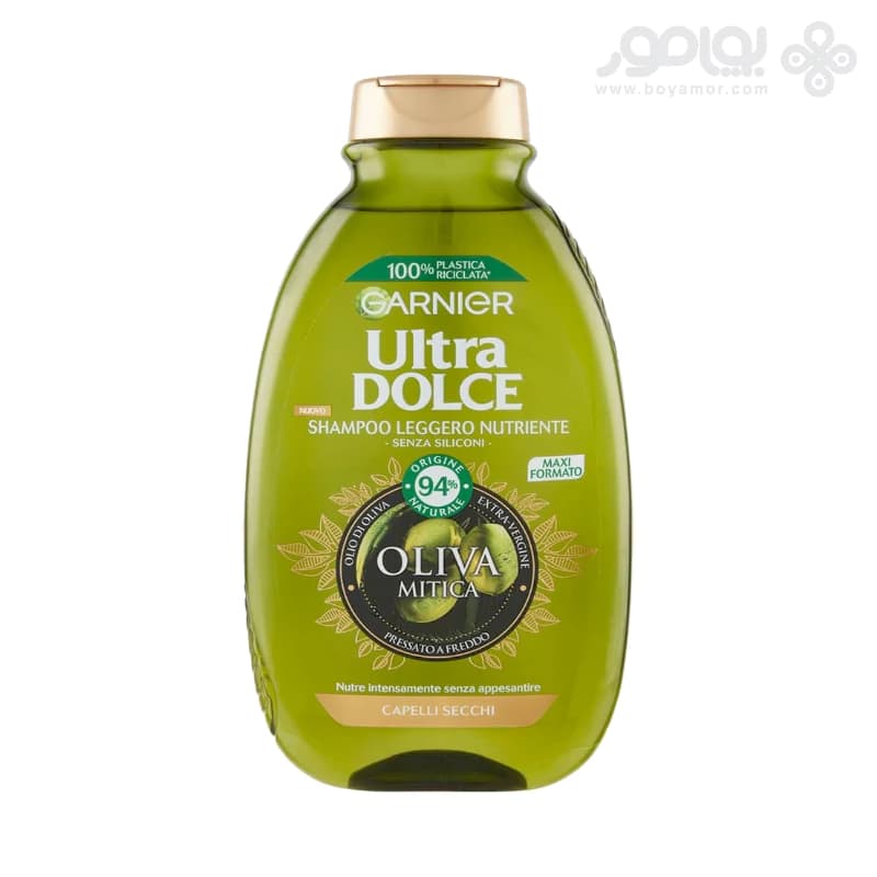 شامپو مغذی زیتون گارنیر مدل OLIVA MITICA حجم 300 میل