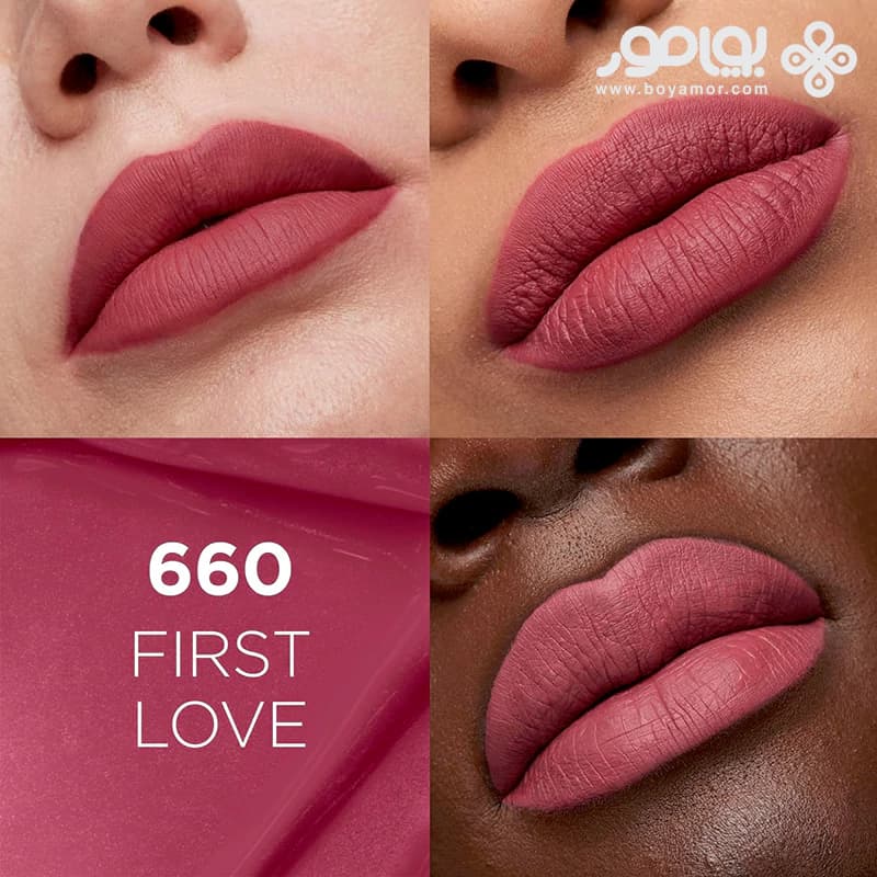 رژ لب مایع مات لورال سری INFALLIBLE شماره 660 رنگ FIRST LOVE — تصویر ۲