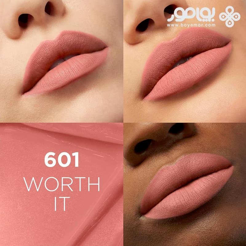 رژ لب مایع مات لورال سری INFALLIBLE شماره 601 رنگ WORTH IT — تصویر ۲