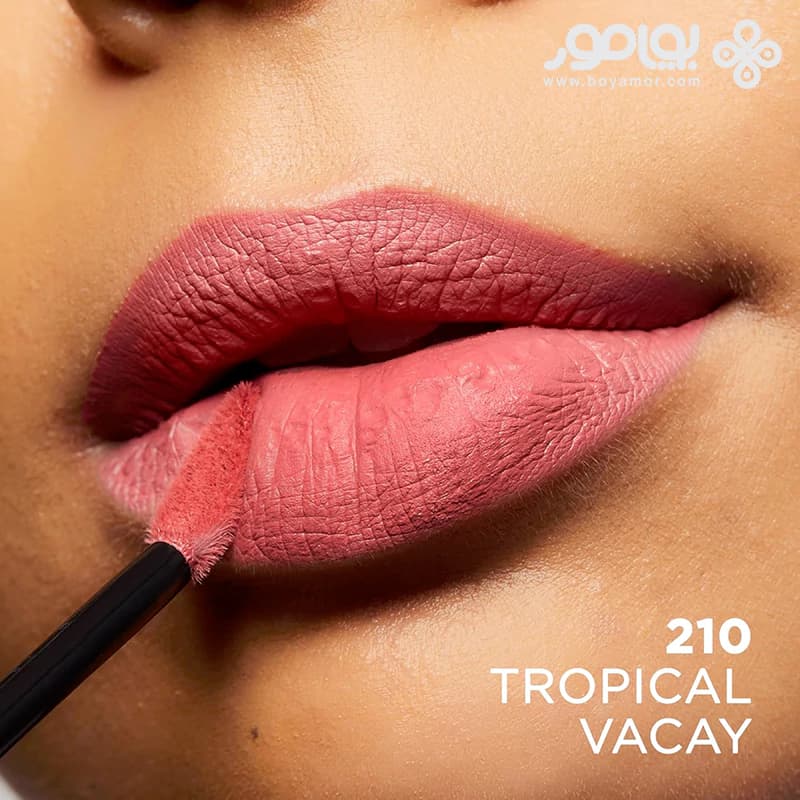رژ لب مایع مات لورال سری INFALLIBLE شماره 210 رنگ TROPICAL VACAY — تصویر ۳