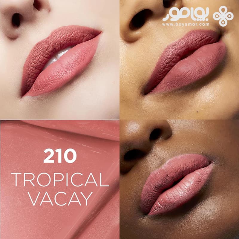رژ لب مایع مات لورال سری INFALLIBLE شماره 210 رنگ TROPICAL VACAY — تصویر ۲