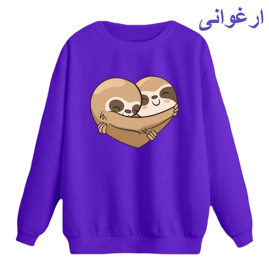 سویشرت زنانه مدل دوستان تنبل کد p1 — تصویر ۸