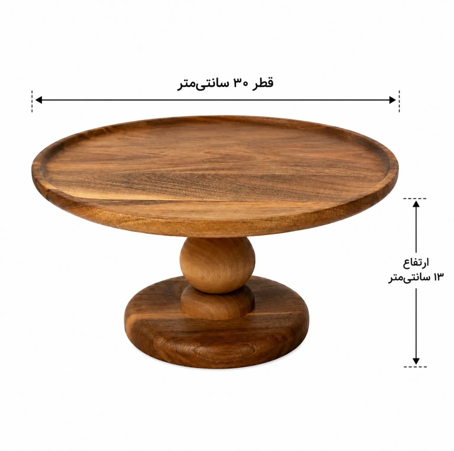 شیرینی خوری مدل پایه دار طرح گرد — تصویر ۳