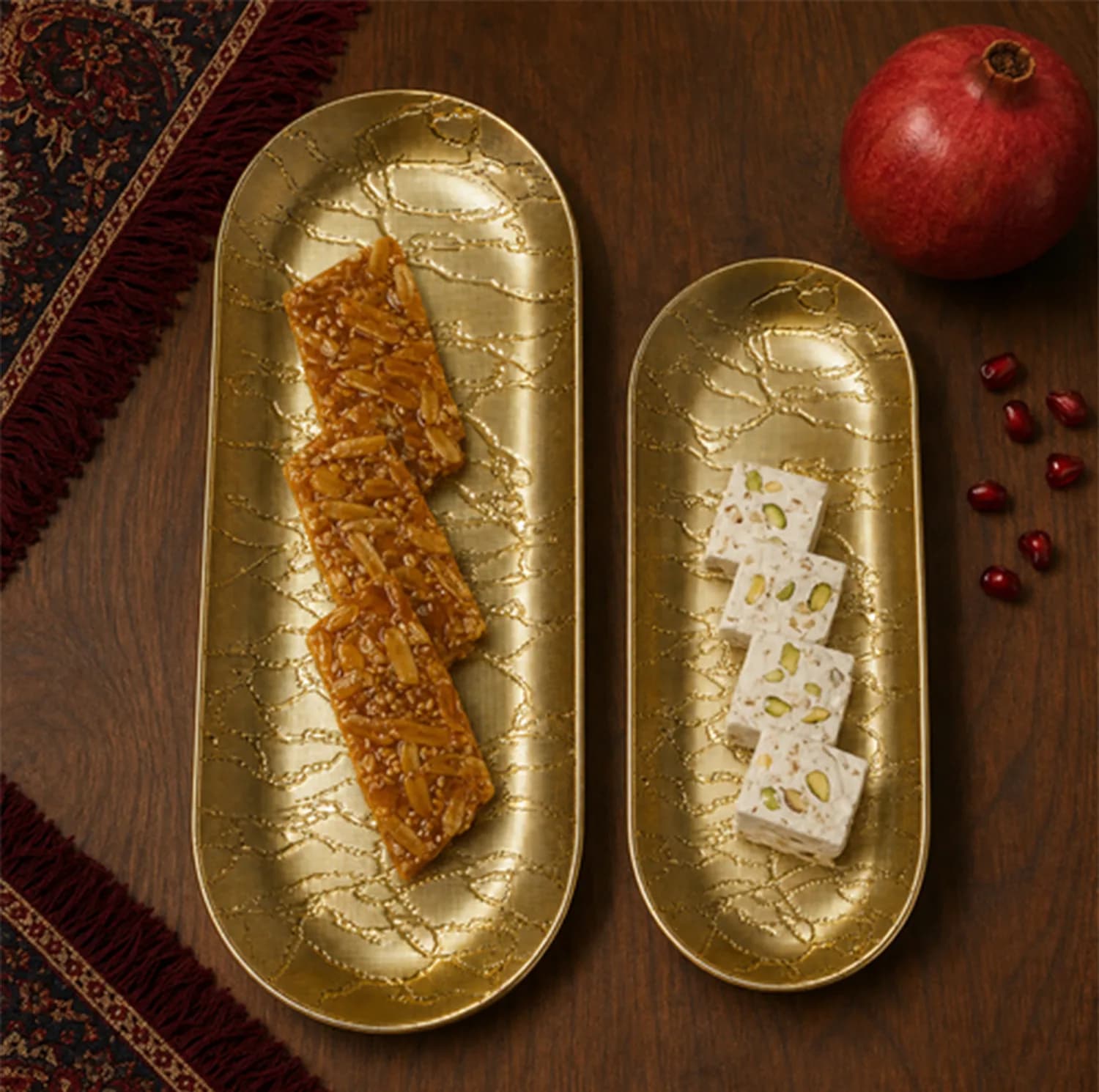 شیرینی خوری لورنزا مدل نگین مجموعه ۲ عددی — تصویر ۵