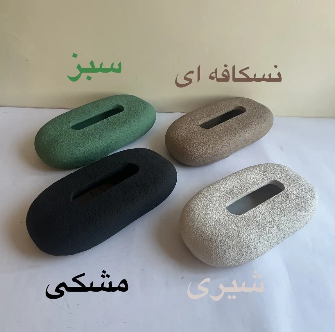 جای دستمال کاغذی مدل تخت طرح تکسچر کد ۰۱ — تصویر ۲