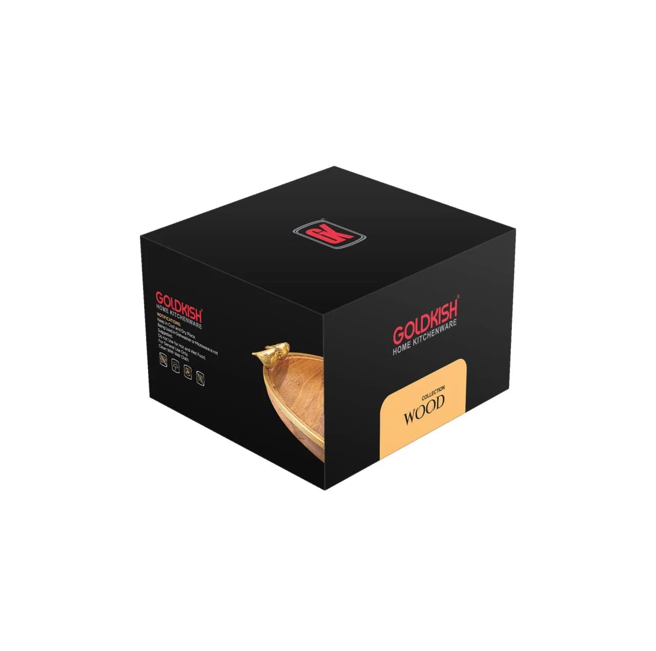شیرینی خوری گلدکیش مدل گلدن برد کد GK829520 — تصویر ۴