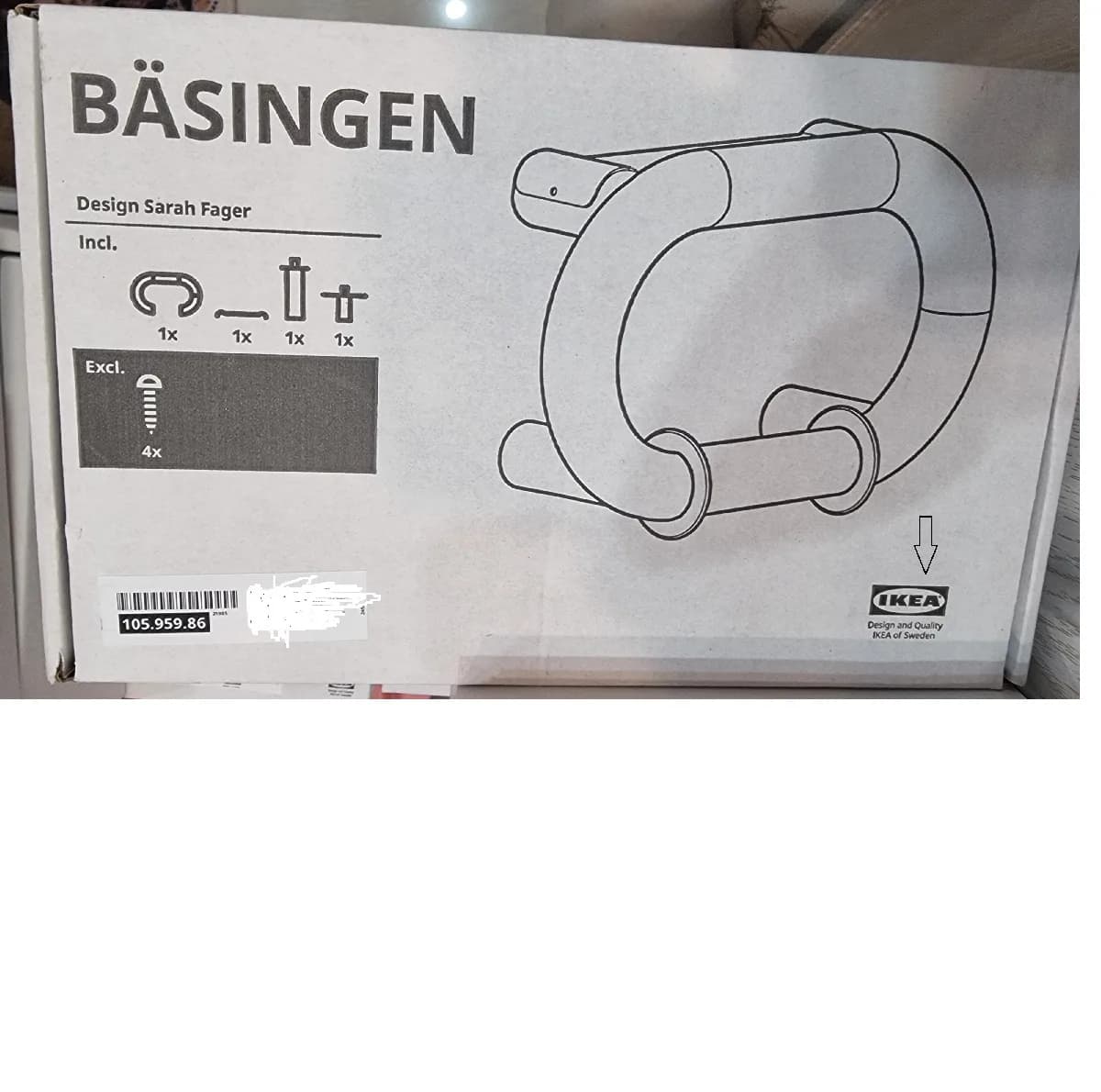 نگهدارنده دستمال کاغذی ایکیا مدل BÄSINGEN کد ۱۰۵.۹۵۹.۸۶ — تصویر ۵