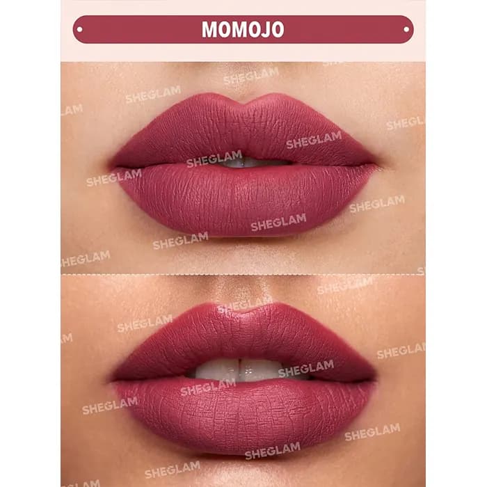 رژ لب مایع مات شیگلم رنگ MOMOJO — تصویر ۱۲