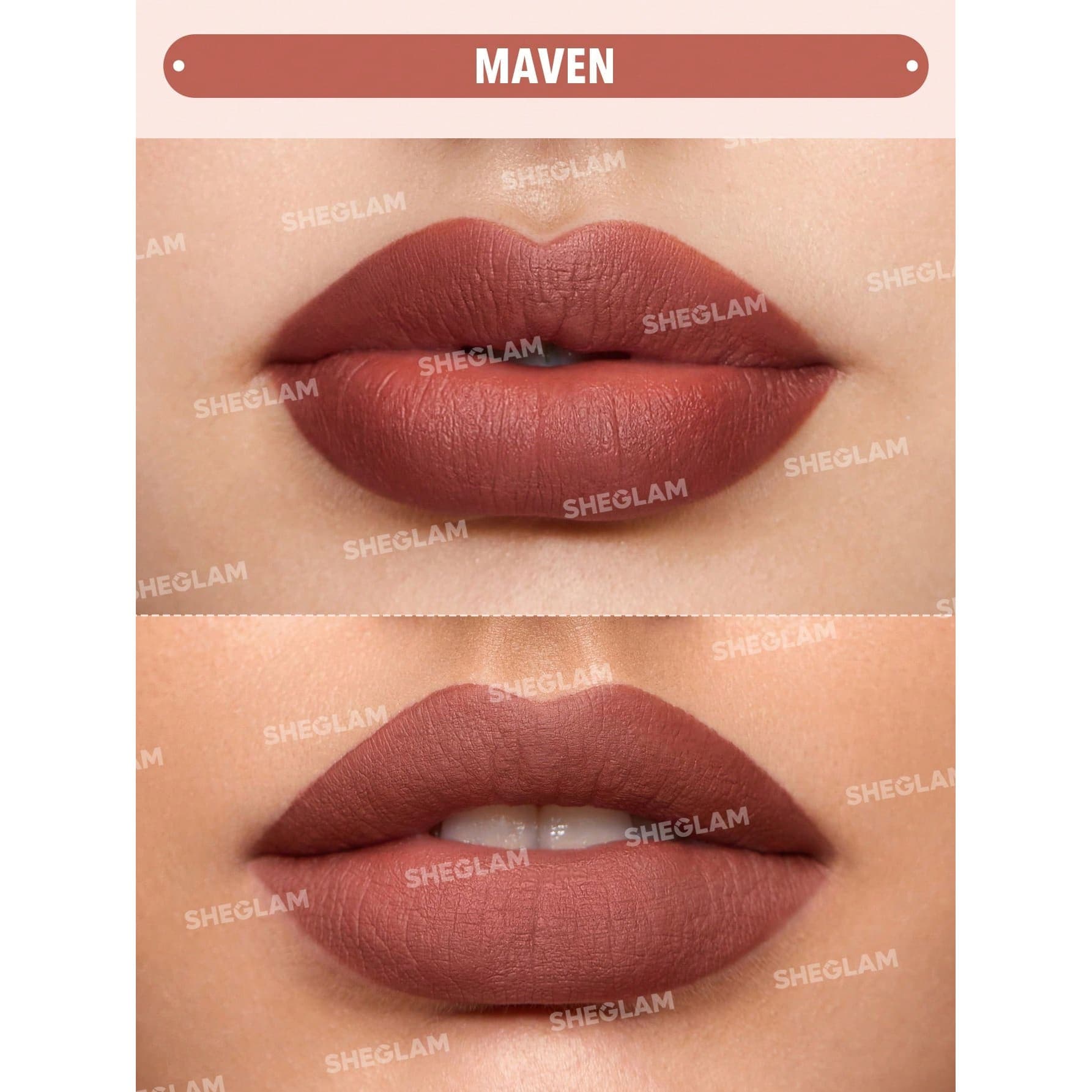 رژ لب مایع مات شیگلم رنگ Maven — تصویر ۲