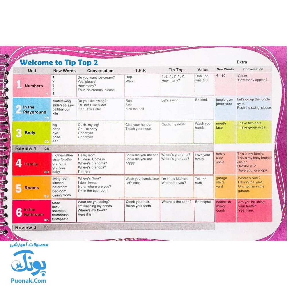 کتاب Tip Top Student Book۲ & Activity bookسیمی — تصویر ۲