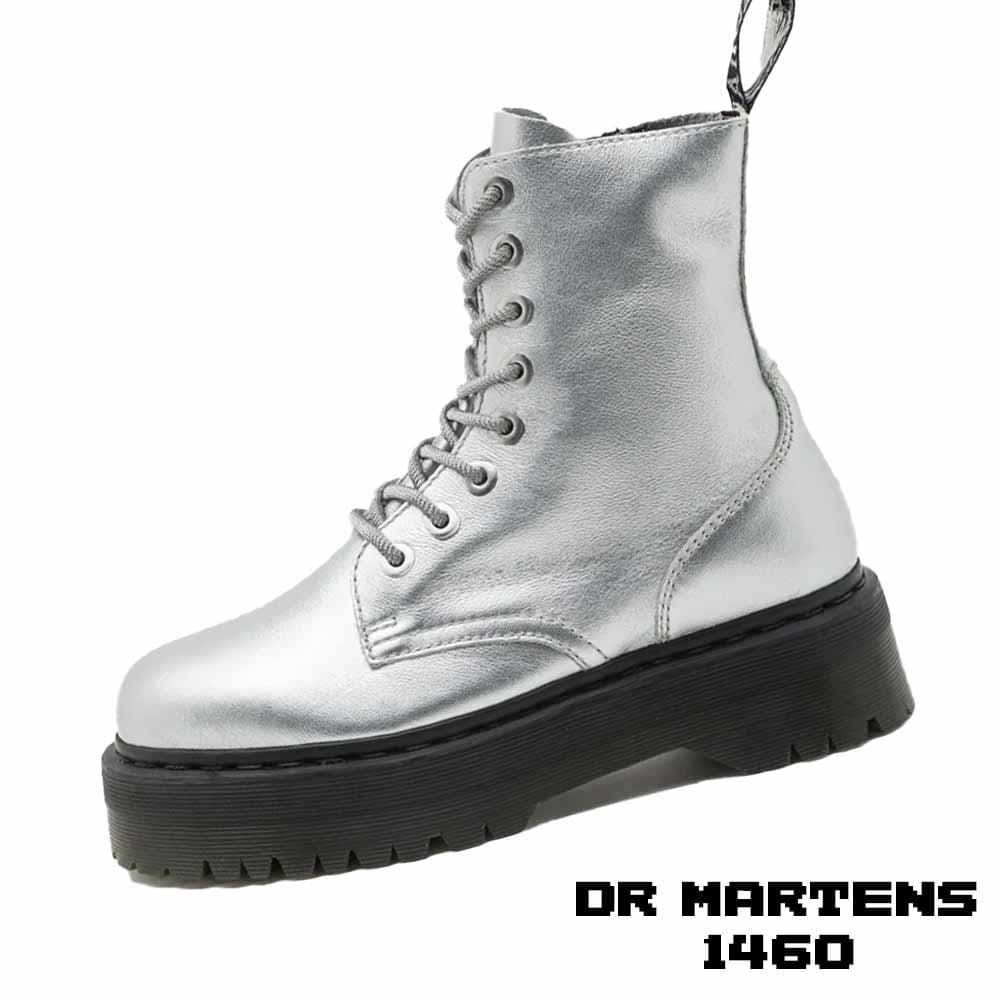 بوت دکتر مارتنز مدل 1460 زنانه نقره ای Dr. Martens 1460 Jadon Silver Metallic