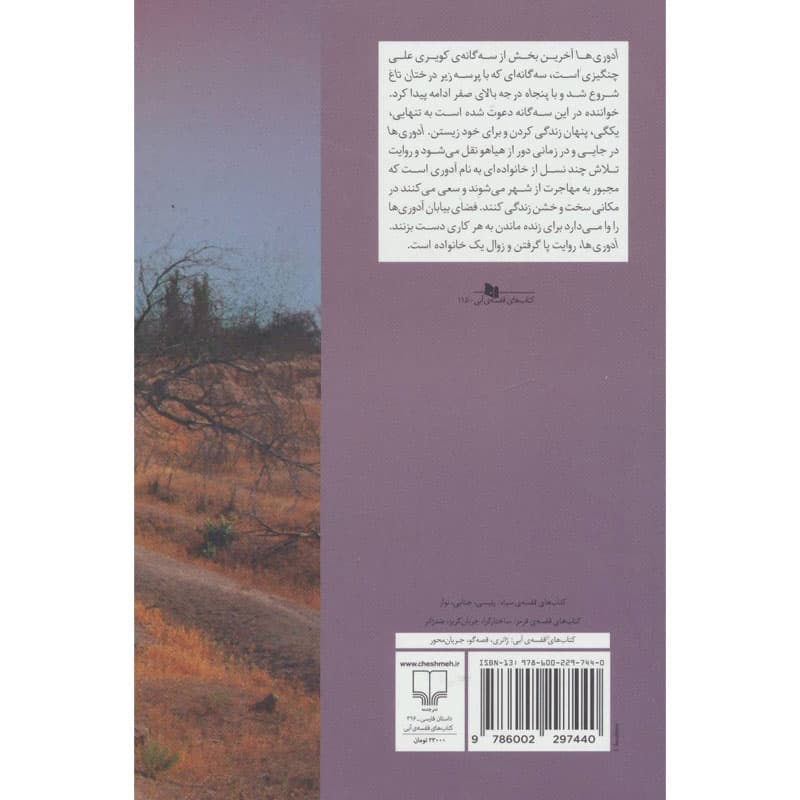 کتاب آدوری ها نوشته‌ی علی چنگیزی از نشر چشمه — تصویر ۲