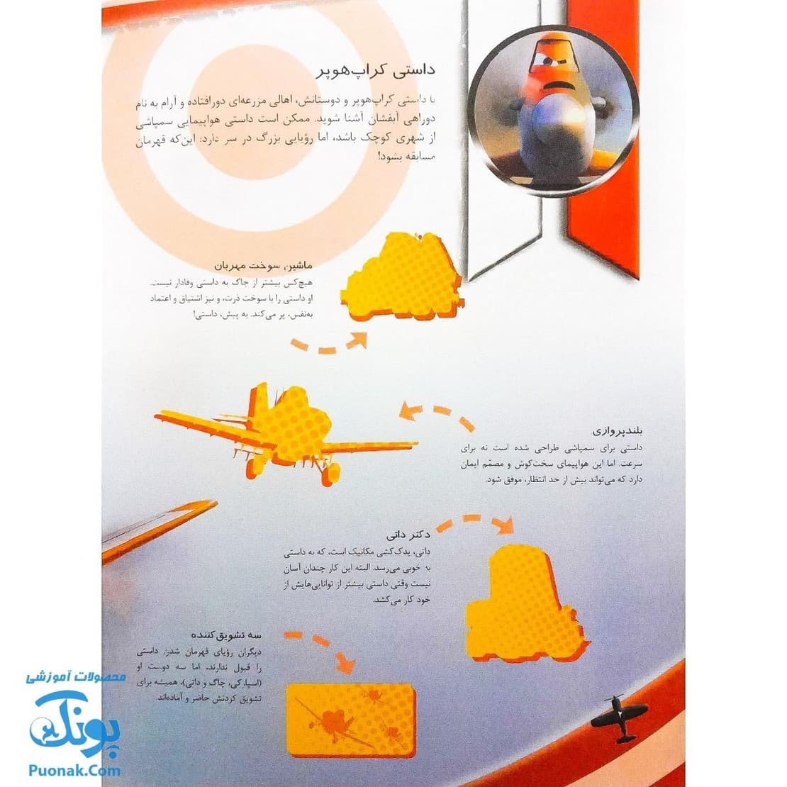 کتاب هواپیماها بچسبان و بیاموز ۱۴ به همراه ۶۰ برچسب — تصویر ۲